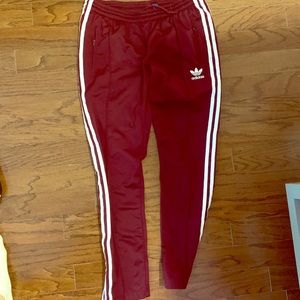 Adidas maroon joggers